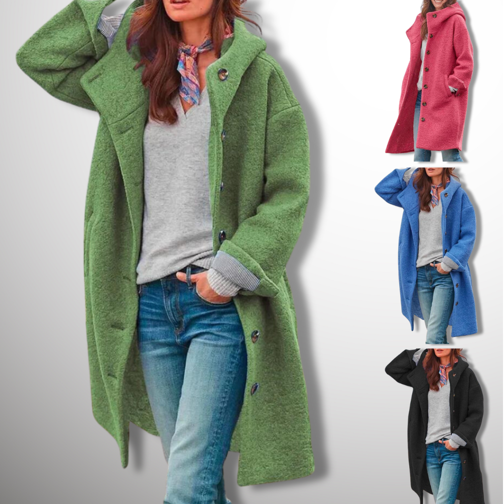 SUENTA Winter Mantel Damen Eleganter Auftritt Warme Eleganz Stil - Winterjacke Damen