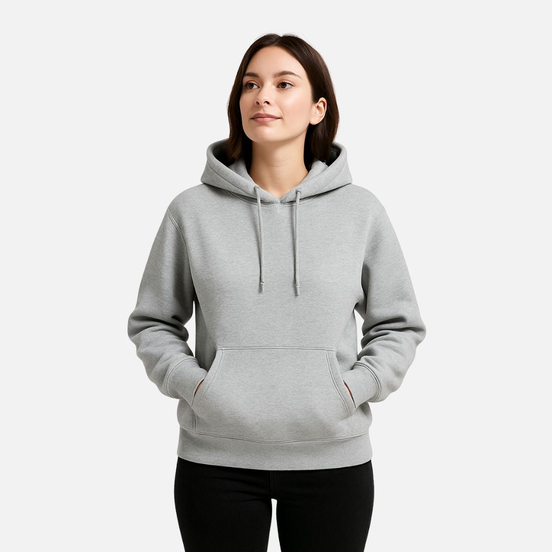 SUENTA Damen-Hoodie Leopardenmuster Sternen Warmer Pullover