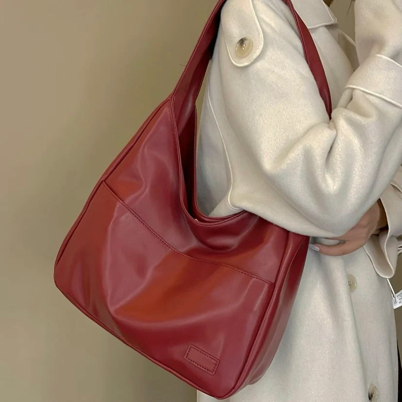 SUENTA Damen-Schultertasche Lässiges Design Bequemer Riemen Minimalistisch