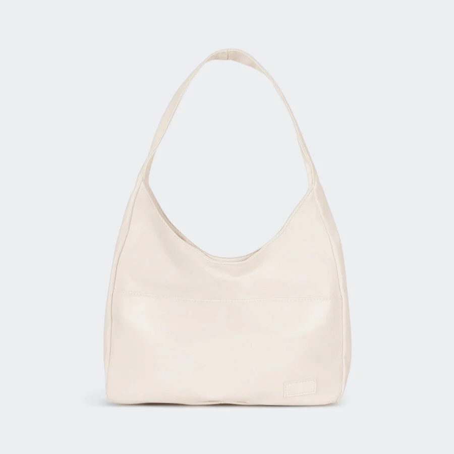 SUENTA Damen-Schultertasche Lässiges Design Bequemer Riemen Minimalistisch Weiß