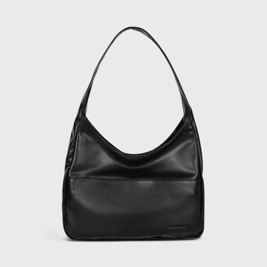 SUENTA Damen-Schultertasche Lässiges Design Bequemer Riemen Minimalistisch Schwarz
