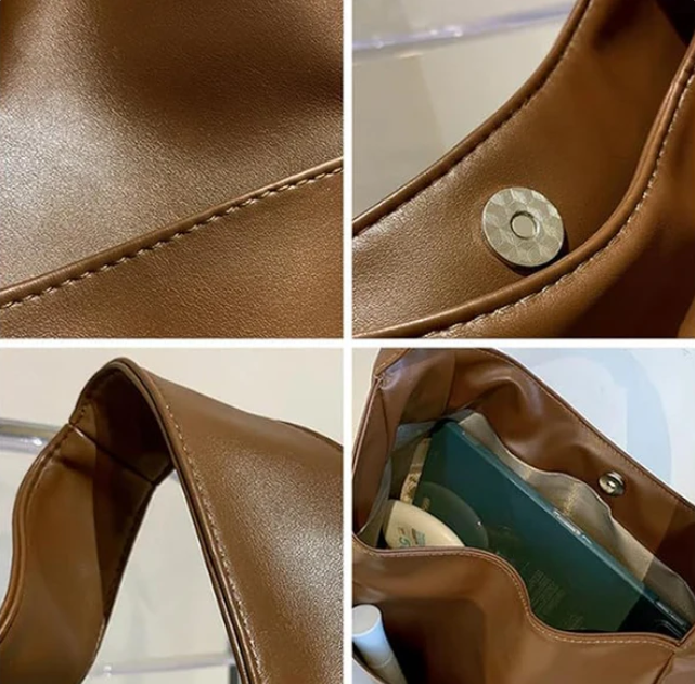 SUENTA Damen-Schultertasche Lässiges Design Bequemer Riemen Minimalistisch