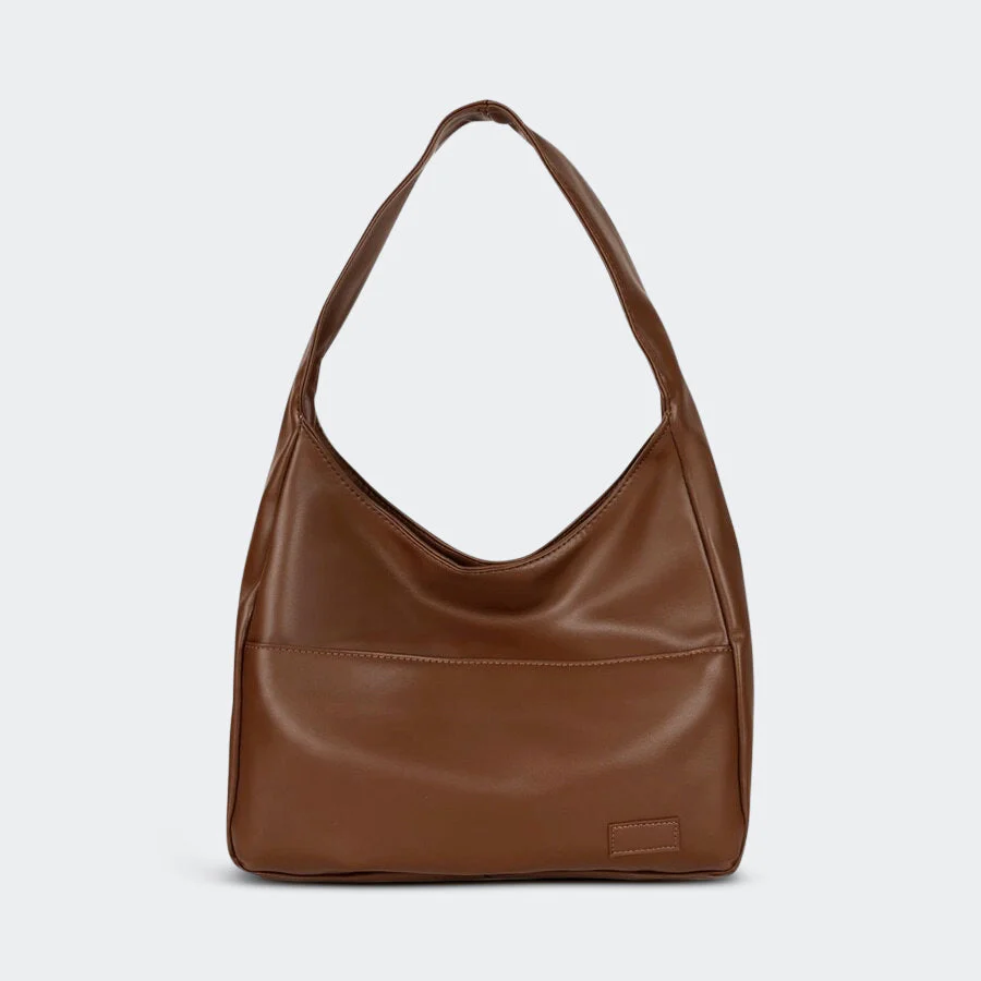 SUENTA Damen-Schultertasche Lässiges Design Bequemer Riemen Minimalistisch Braun