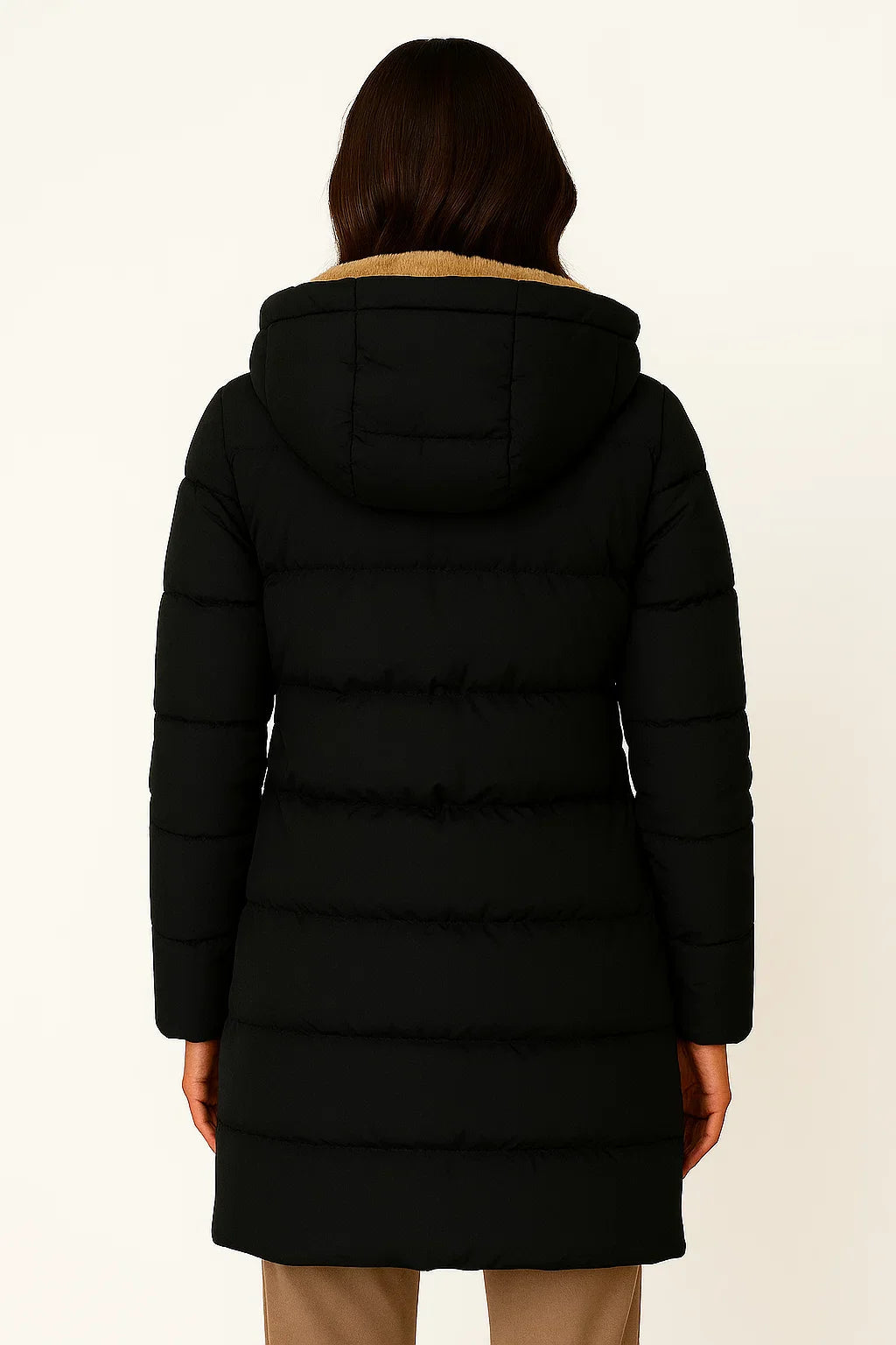 SUENTA Damen-Steppjacke Isolierter Wintermantel Herbst und Winter Stilvoll Warm