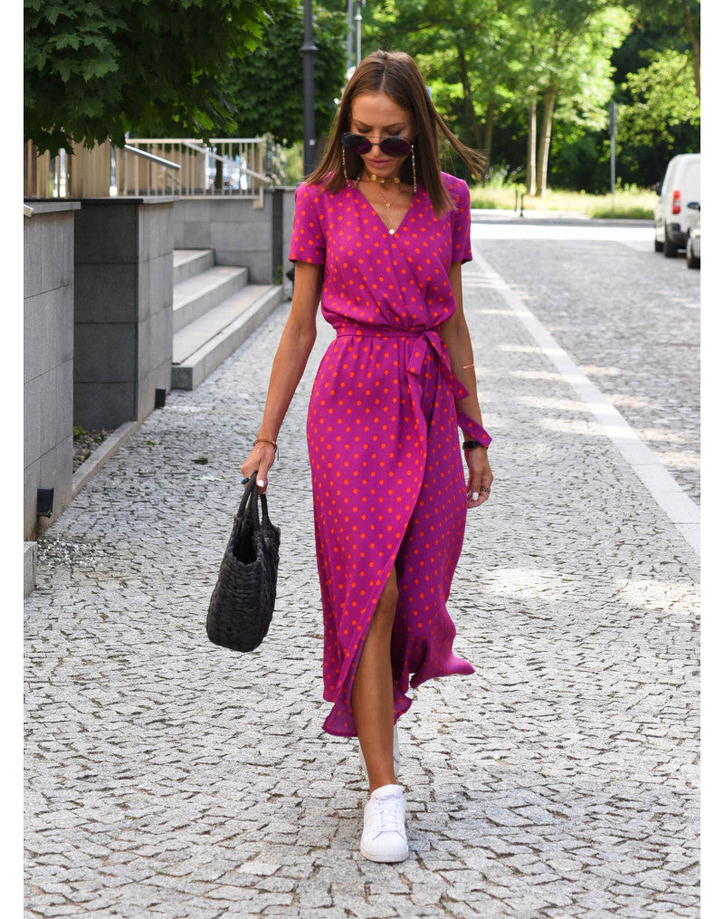 SUENTA Damen Bequemes Kleid Sommerkomfortkleid Atmungsaktivem Stoff