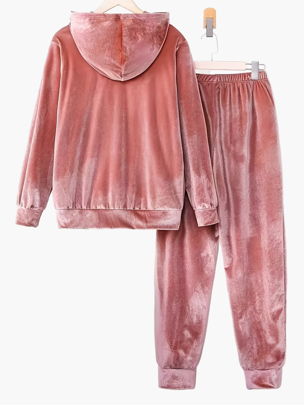 SUENTA Damen Freizeit Lounge Set Hoodie Jogginghose Bequemes Homewear Outfit Herbst