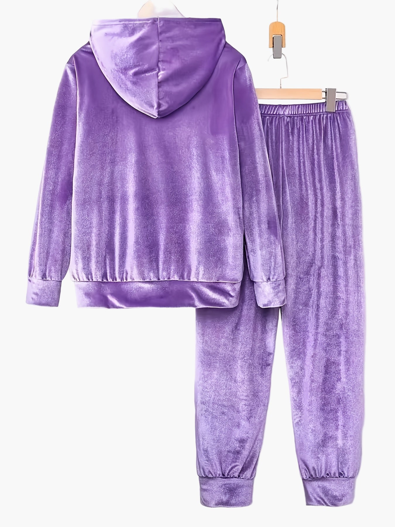 SUENTA Damen Freizeit Lounge Set Hoodie Jogginghose Bequemes Homewear Outfit Herbst