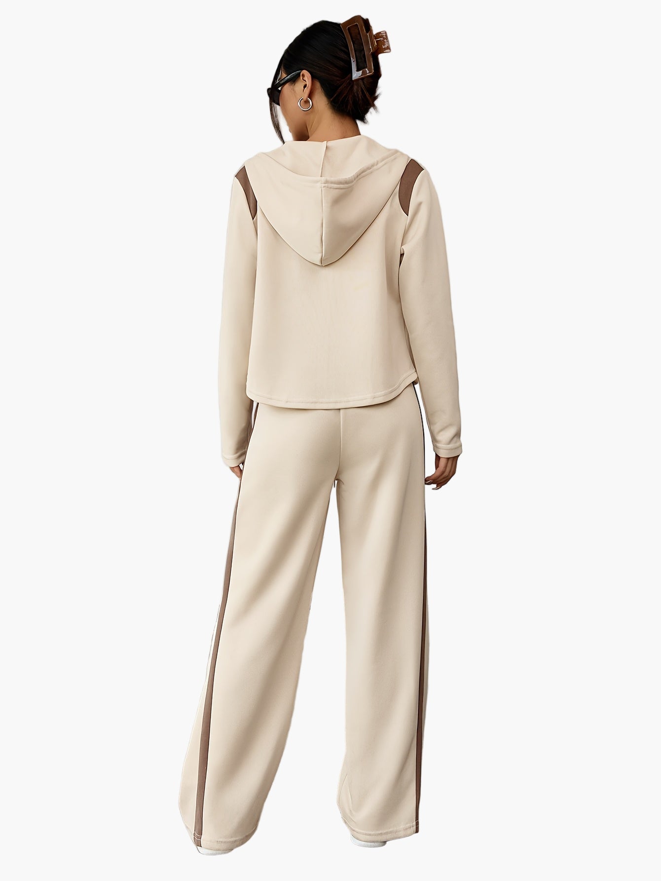 SUENTA Damen Trainingsanzug Set Stilvolle Freizeit Sport Perfekte Wahl