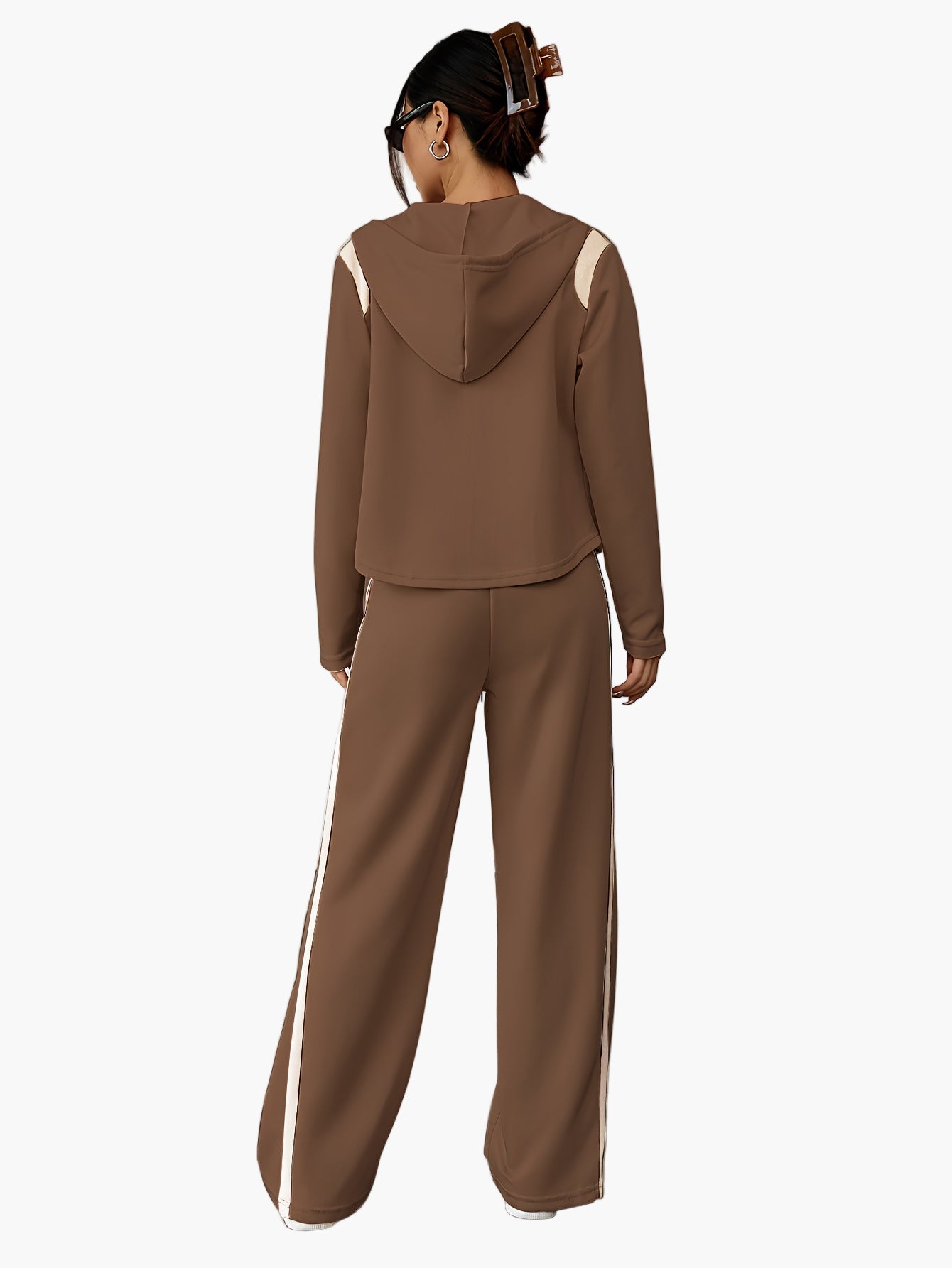 SUENTA Damen Trainingsanzug Set Stilvolle Freizeit Sport Perfekte Wahl