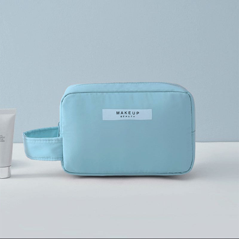 SUENTA Damen Kosmetiktasche klein mit Griff Reise Ordnung Mit Stil Auf Jeder Reise Blau Klein
