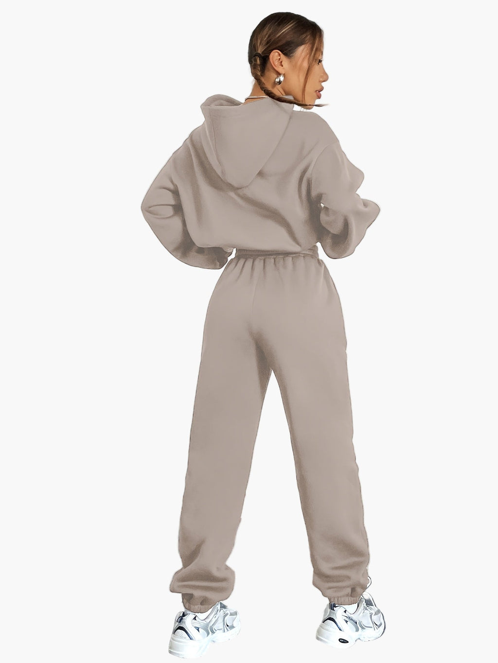 SUENTA Damen Oversized Hoodie & Jogginghose Set – Lässiger Streetwear Freizeitanzug