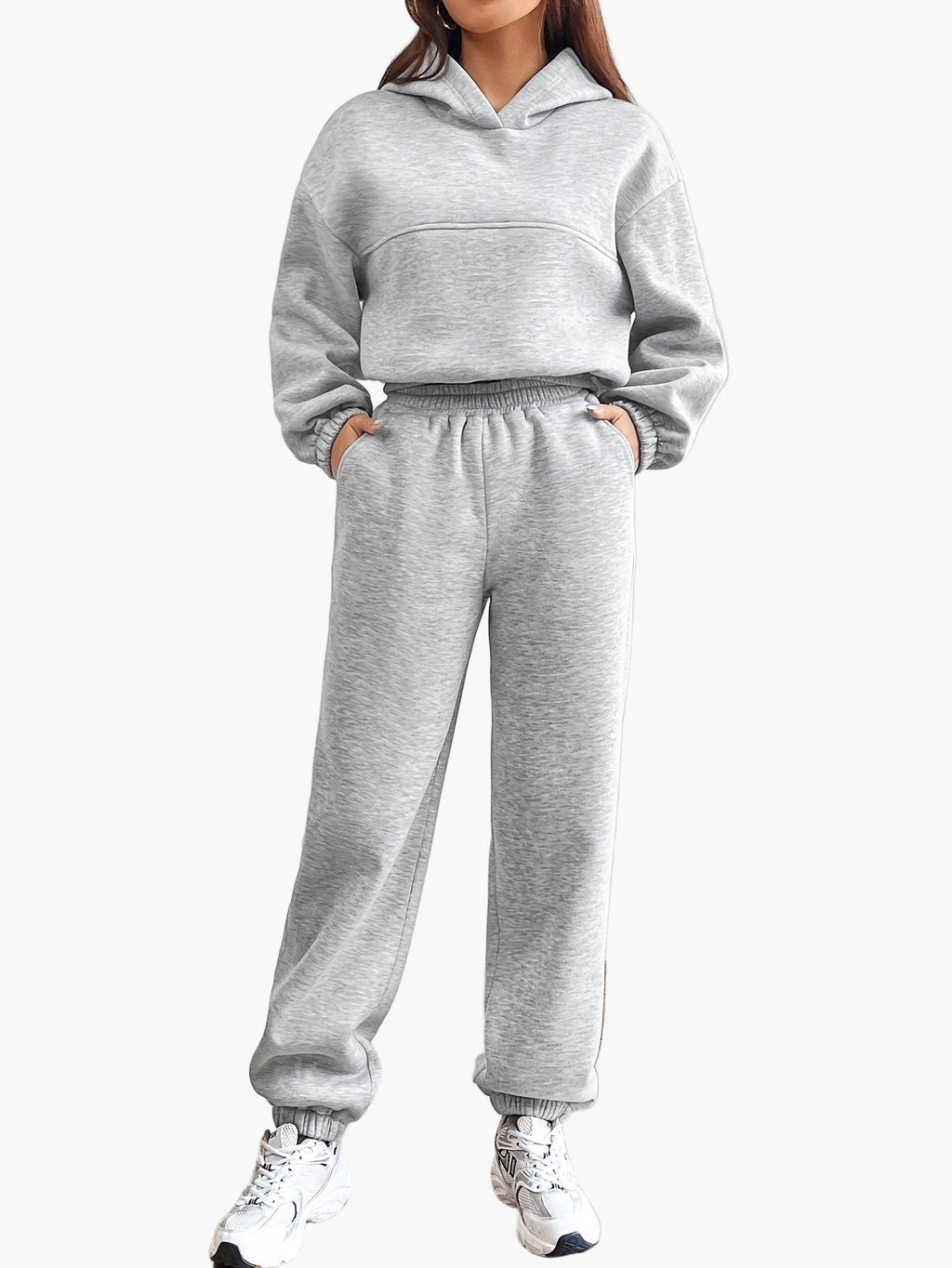 SUENTA Damen Oversized Hoodie & Jogginghose Set – Lässiger Streetwear Freizeitanzug