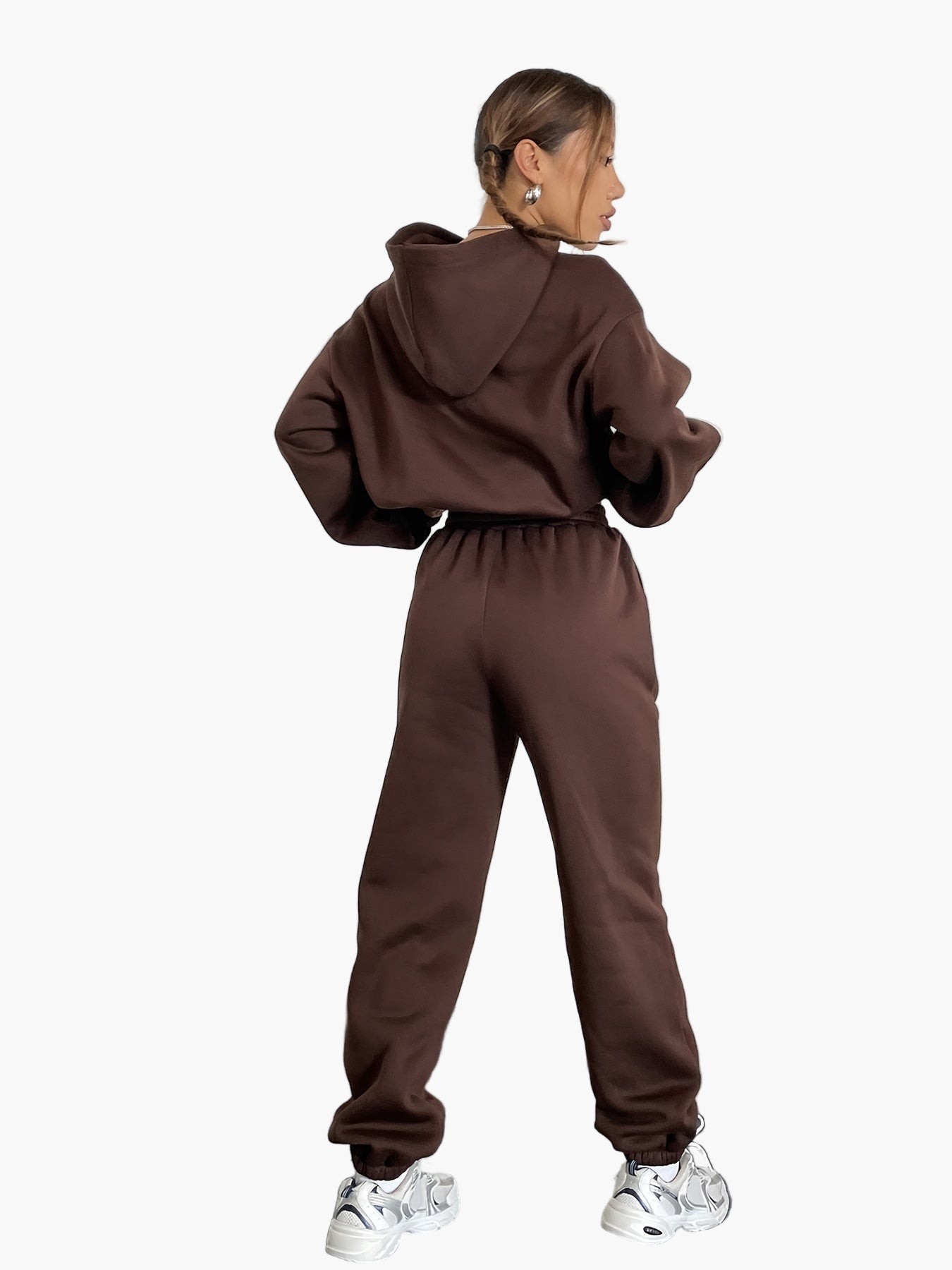SUENTA Damen Oversized Hoodie & Jogginghose Set – Lässiger Streetwear Freizeitanzug