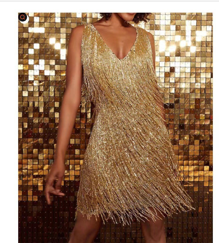 SUENTA Parsha | Damen Partykleid mit V-Ausschnitt – Figurbetont & Mutiger Stil
