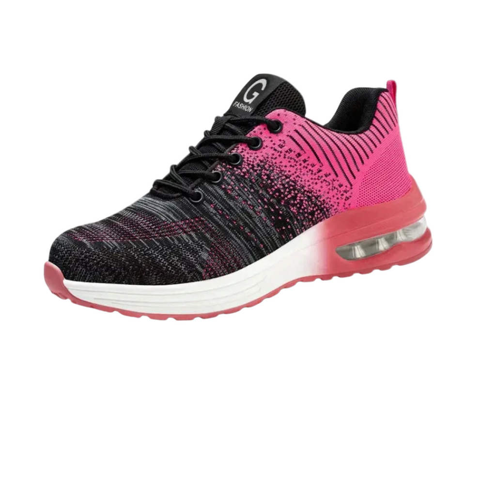 SUENTA Inspire - Damen Sicherheitsschuhe Stahlkappe Rutschfester Sohle Kevlar-Zwischensohle Rosa