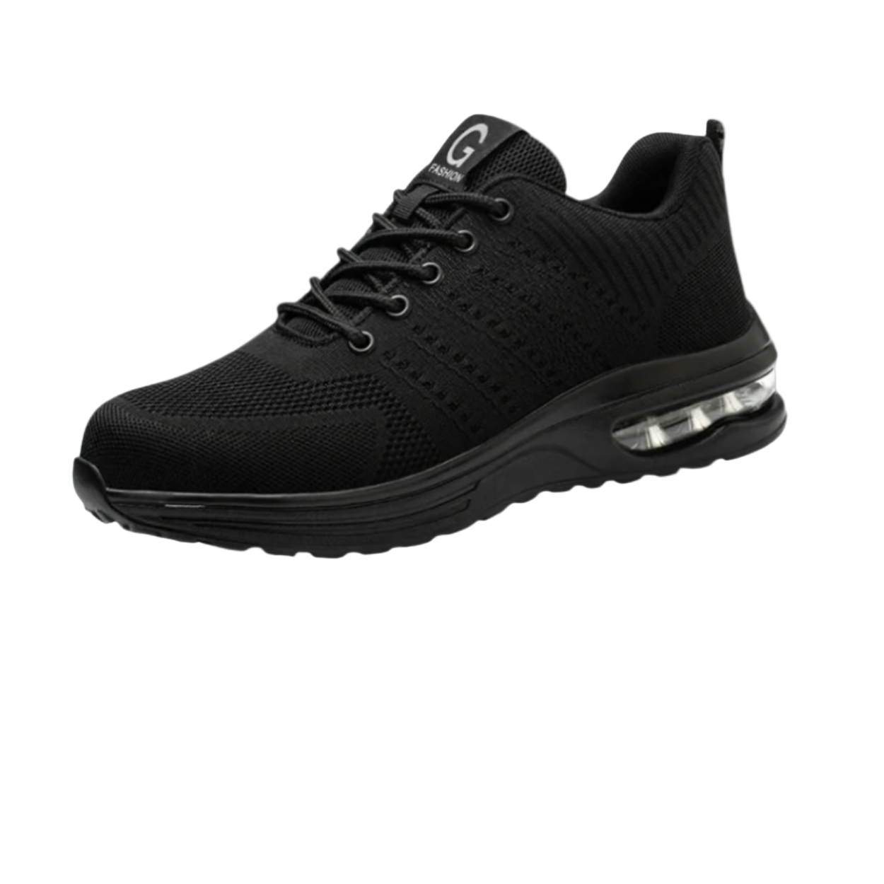 SUENTA Inspire - Damen Sicherheitsschuhe Stahlkappe Rutschfester Sohle Kevlar-Zwischensohle Ganz schwarz