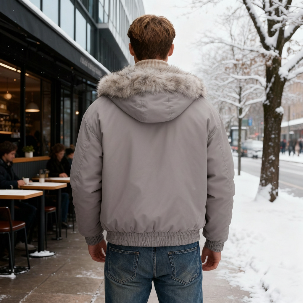 SUENTA Damen Thermo Winterjacke Abnehmbarer Kapuze Fellkragen Wasserabweisendem