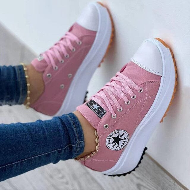 SUENTA Vina | Damen Turnschuhe mit Orthopädischer Funktion & Trendigem Design | R&B Rosa