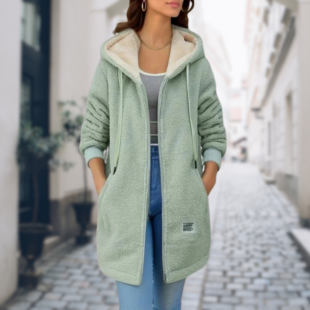 SUENTA Damen Winter-Jacke Weiche Fleece-Futter Stil Ideal Kalte Tage