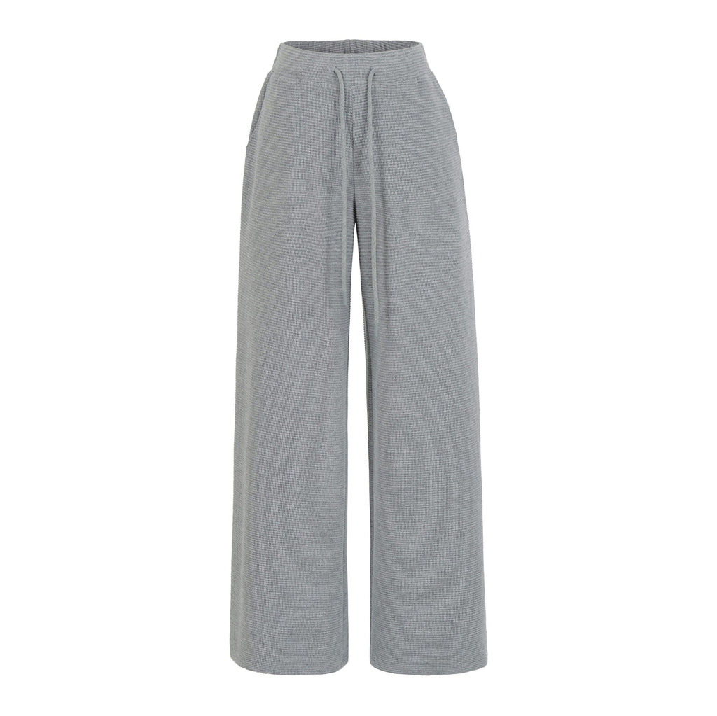 SUENTA Damen Weite Comfort-Hose Weichem, Atmungsaktivem Stoff Grau