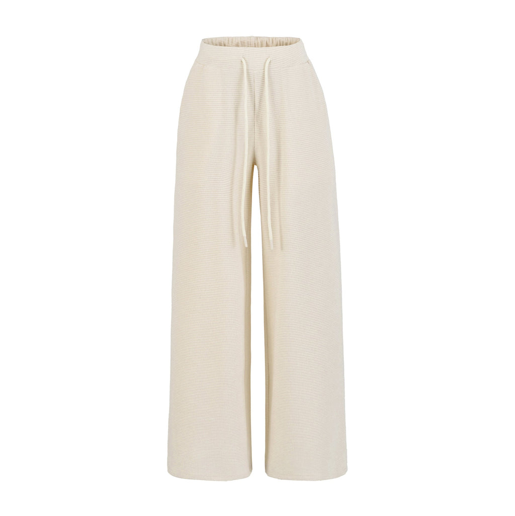 SUENTA Damen Weite Comfort-Hose Weichem, Atmungsaktivem Stoff Aprikose