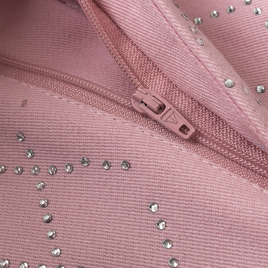 SUENTA Damen weite High-Waist-Hose mit Rautenmuster Bequeme Passform