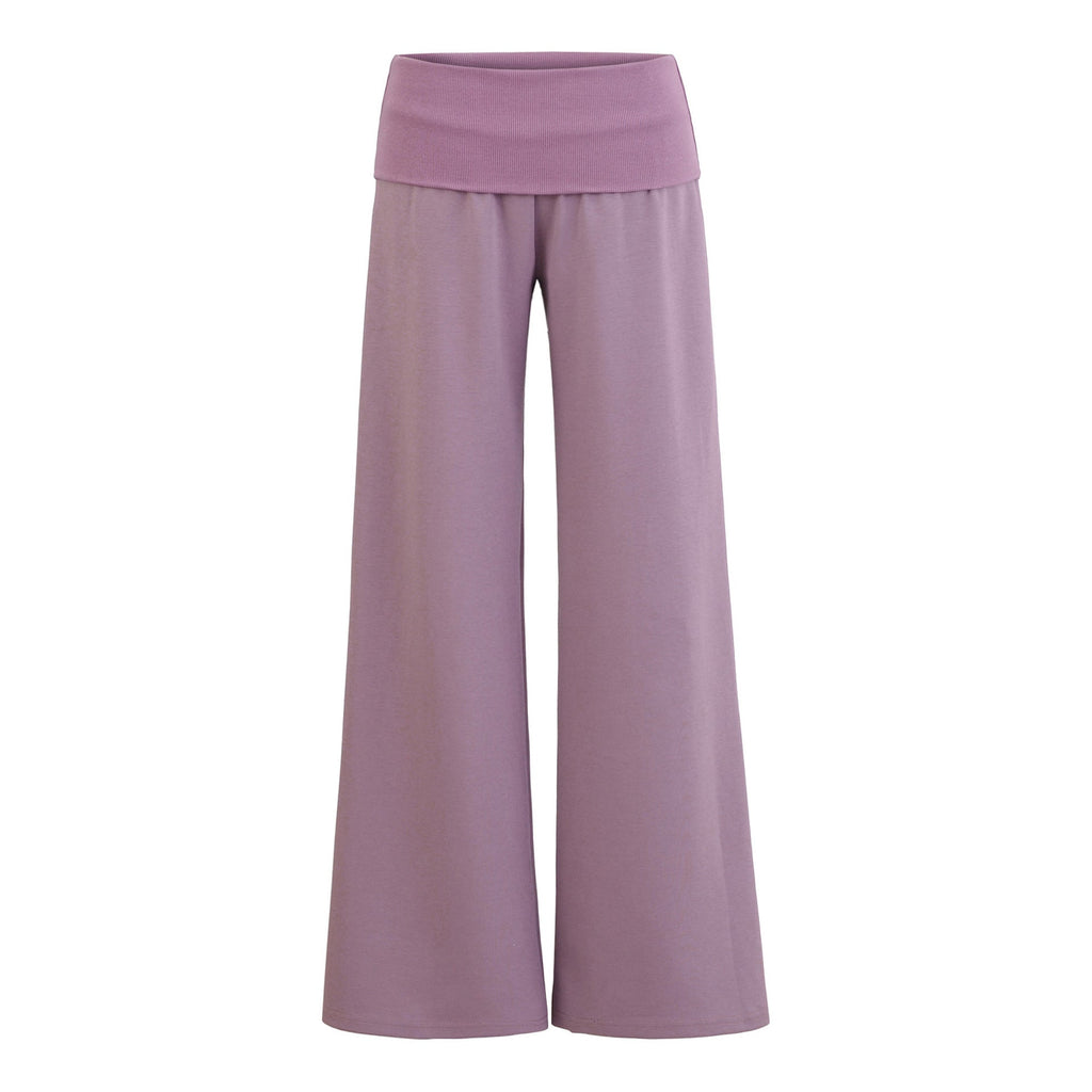 SUENTA Damen Weite Jersey-Loungehose Elastische Bund Komfort