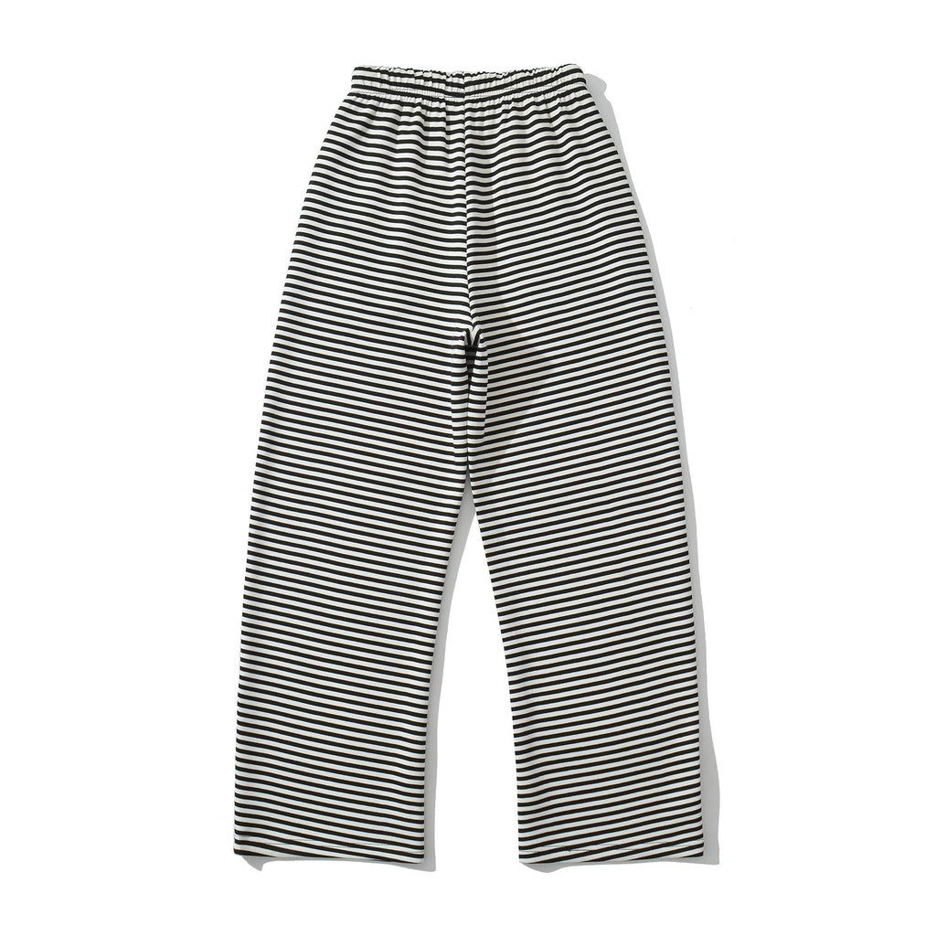SUENTA Damen weite gestreifte Relax-Hose Streifenmuster Lockeren Schnitt