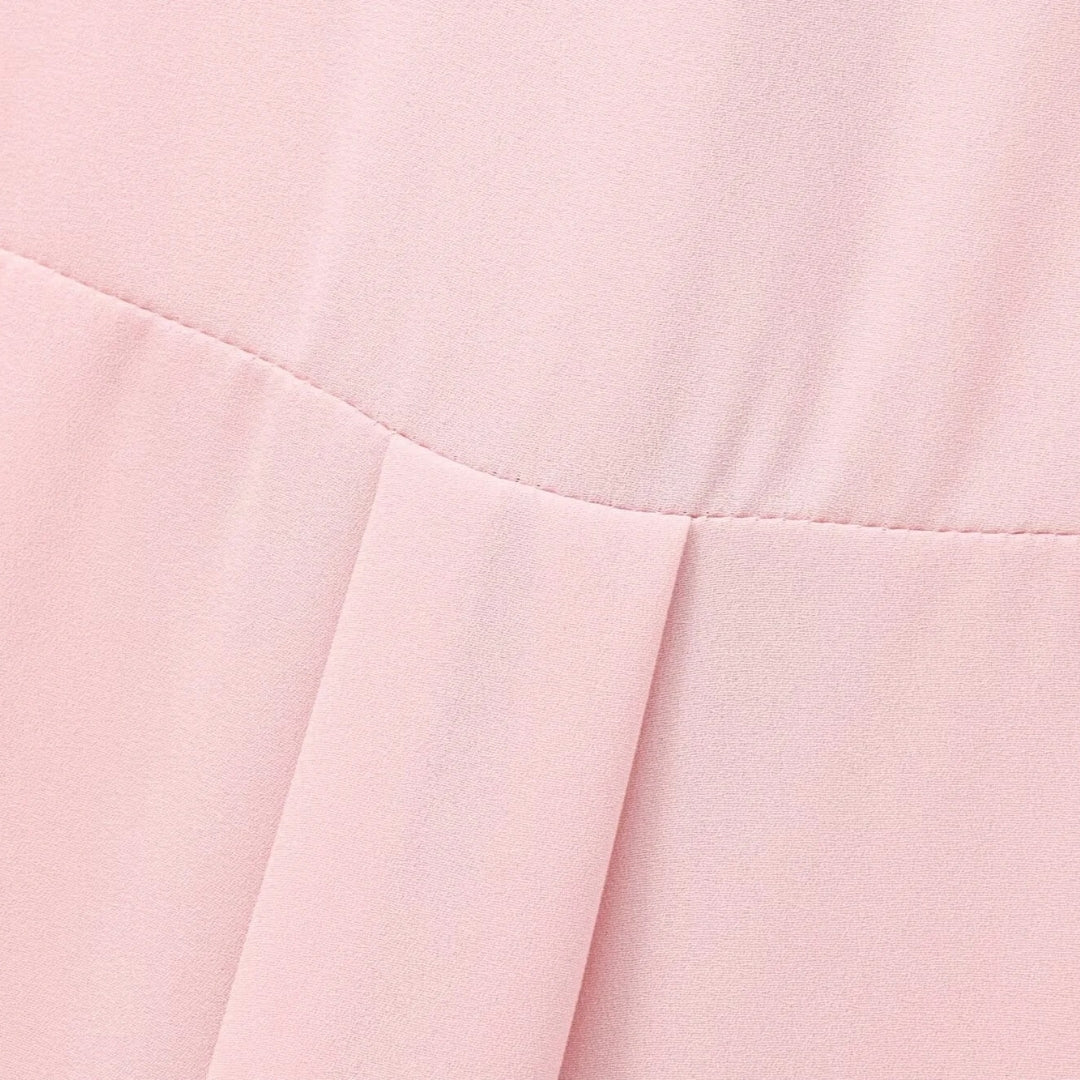 SUENTA Damenbluse Mit Polka-Dots Und Schleife Langärmeliges Chiffonhemd