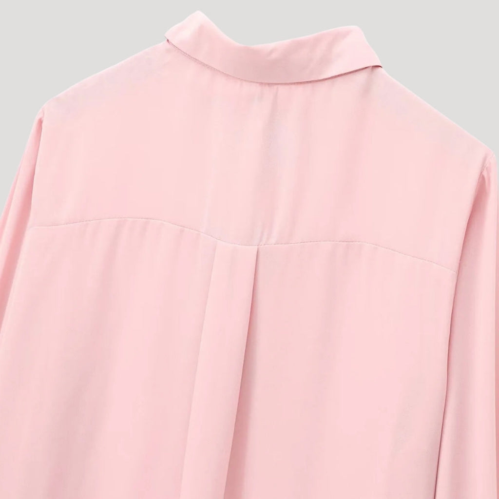SUENTA Damenbluse Mit Polka-Dots Und Schleife Langärmeliges Chiffonhemd