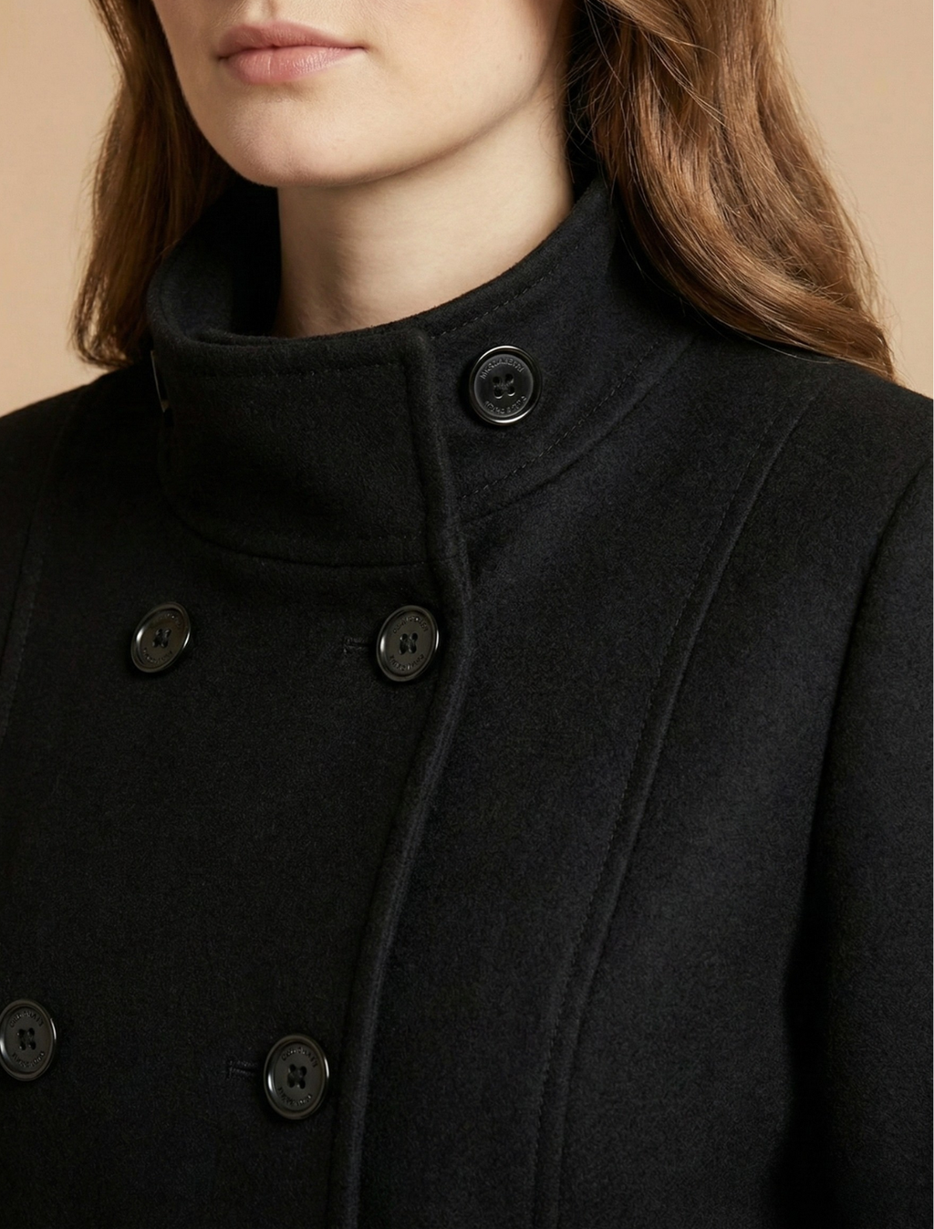 SUENTA Damenmantel Mittlerer Länge Mit Klassischem Kragen Für Eleganten Winterlook
