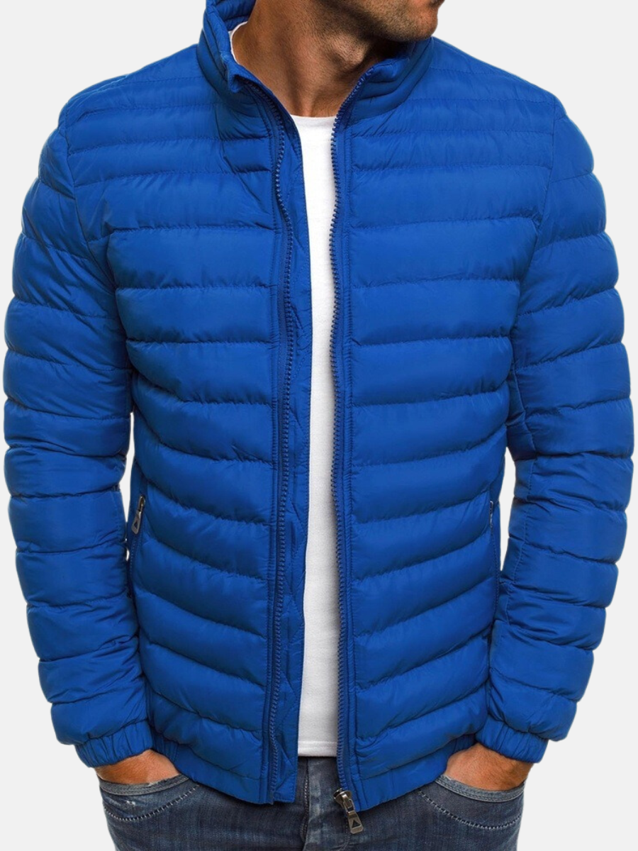 SUENTA Vonker | Daunenjacke Herren Jacke mit Reißverschluss – Luxus Steppjacke Winddicht & Ultraleichte Winterjacke Blau