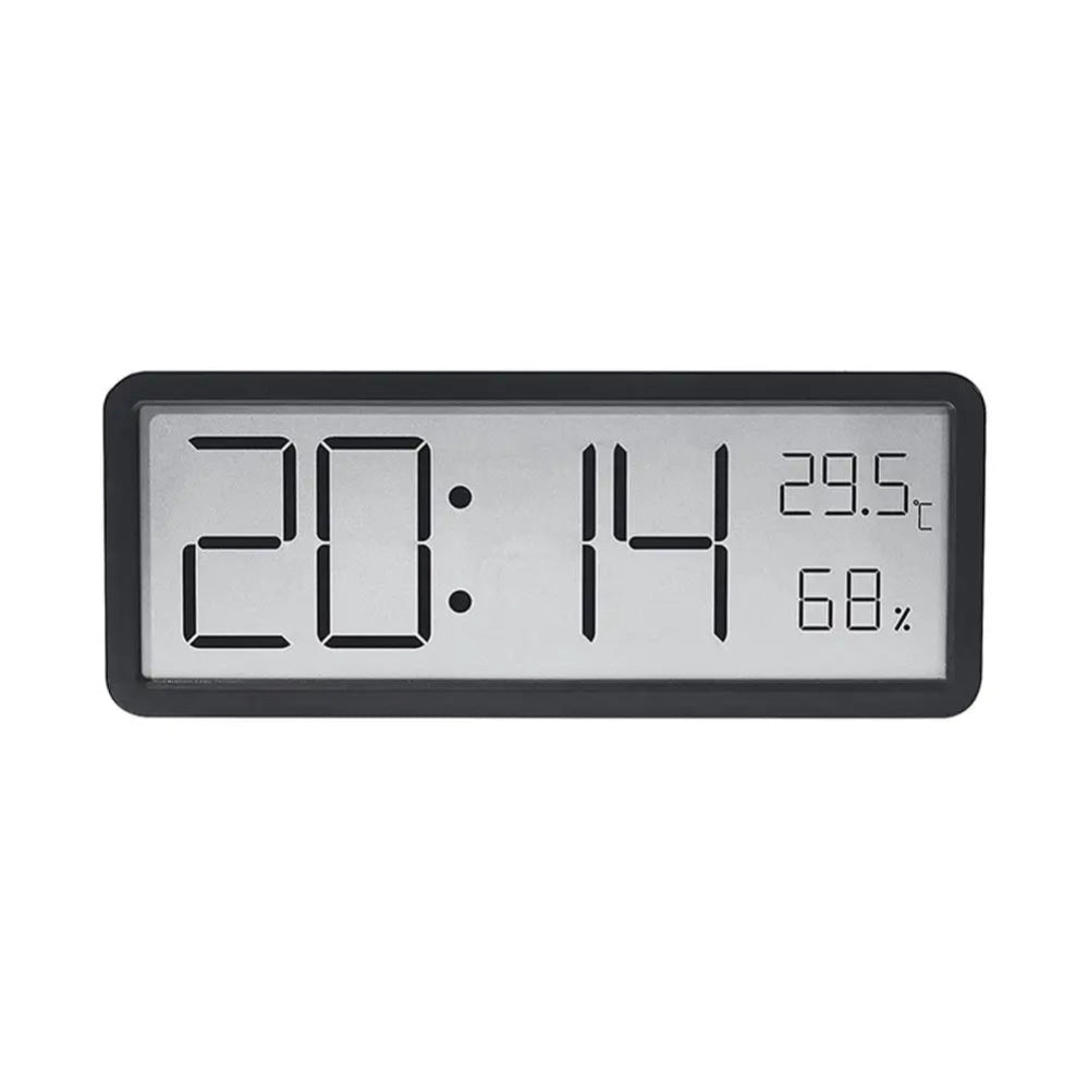SUENTA Digitale LED Wanduhr Mit Temperatur Und Luftfeuchtigkeit