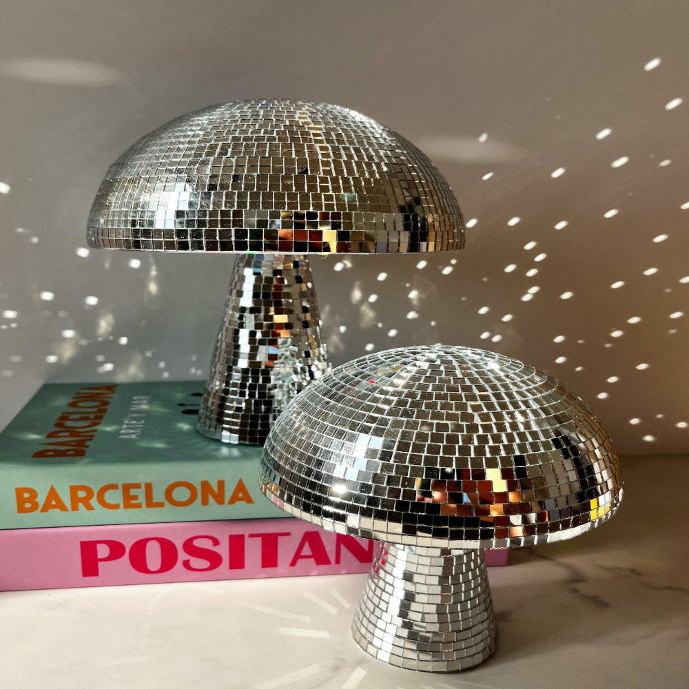 SUENTA Disco Ball Pilzlampe Retro Design Glitzereffekt Licht