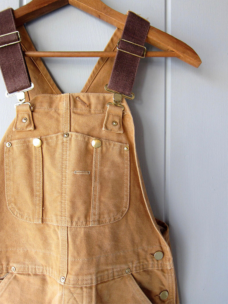 SUENTA Damen Canvas Latzhose – Robuster Overall mit Verstellbaren Trägern und Brusttasche