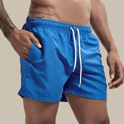 SUENTA Obsidian | Herren Badeshorts schnelltrocknend mit elastischem Bund marineblau