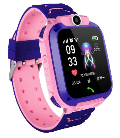 SUENTA Echtzeit-GPS für Kinder Uhr Echtzeit-Standort-Tracker Rosa
