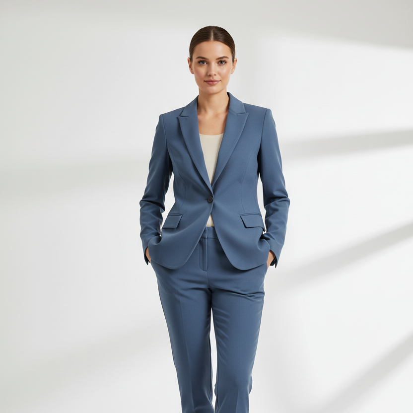 SUENTA Damen Blazer-Set Elegantes Eleganz Selbstvertrauen