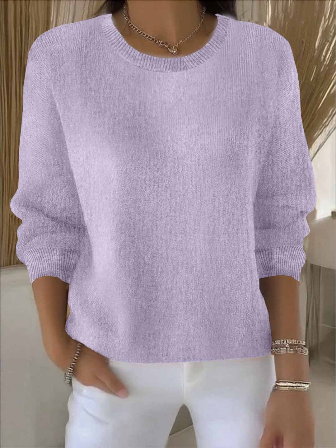 Luna | Damen Alltagstauglicher Winter-Strickpullover