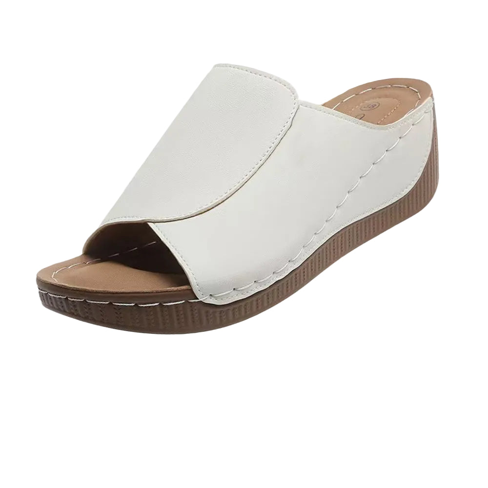 SUENTA Sahara | Damen Sandalen – Hochleistungs-Antirutschsohle, Unterstützung & Schmerzfreier Gehkomfort Weiß