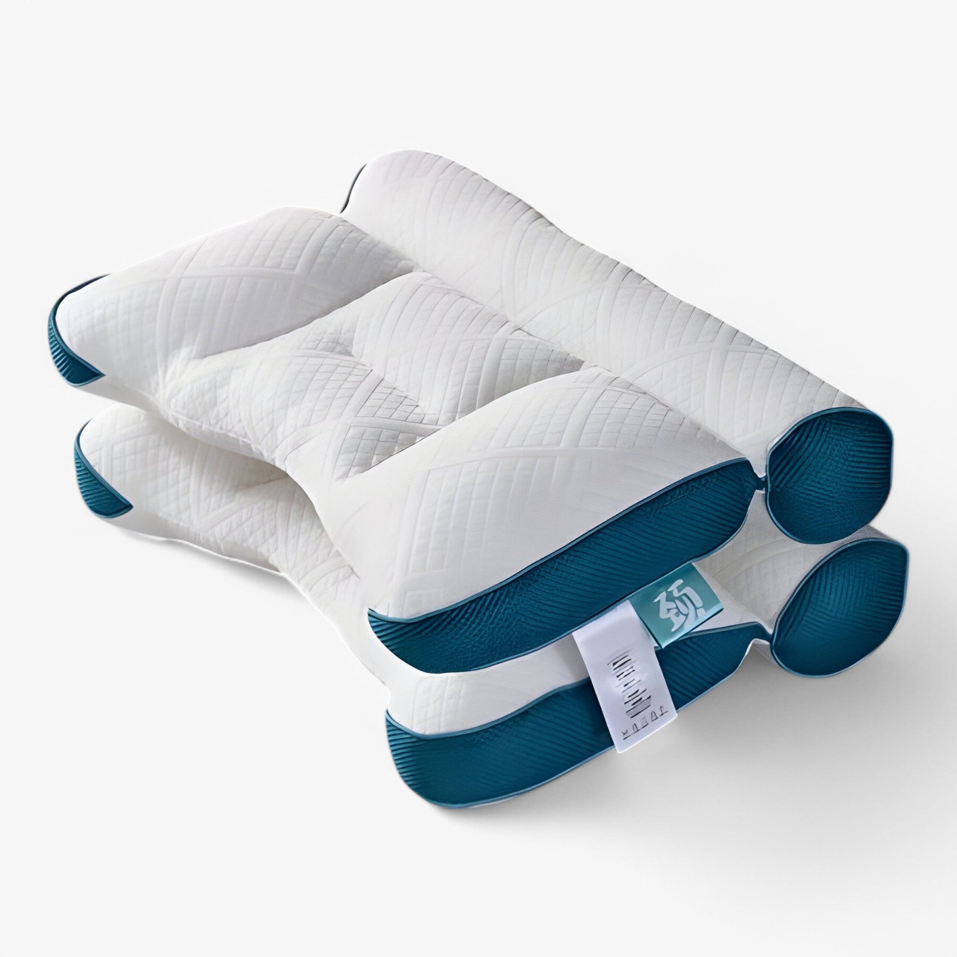 SUENTA Ergonomisches Nackenstützkissen Tiefenentspannte Nächte Blau (40*60 cm)
