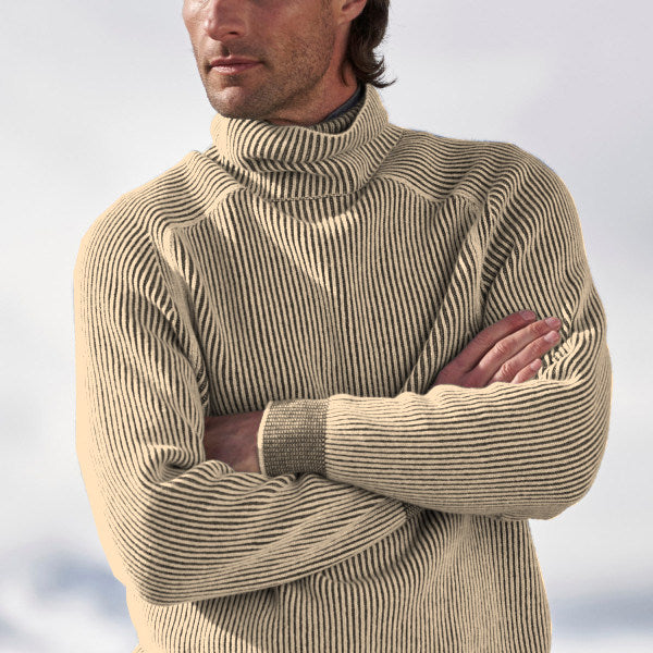 SUENTA Rollkragenpullover Weichen, Leichten Material Look
