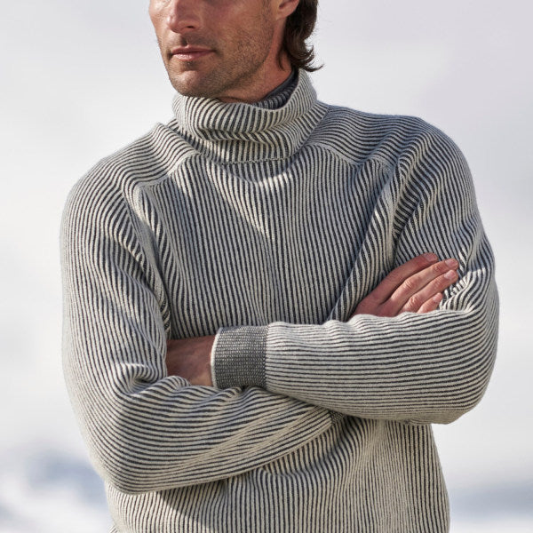 SUENTA Rollkragenpullover Weichen, Leichten Material Look