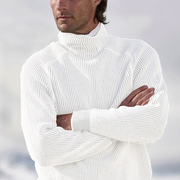 SUENTA Rollkragenpullover Weichen, Leichten Material Look