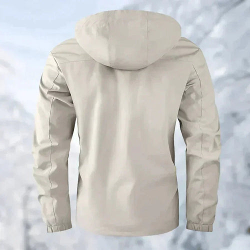 SUENTA Herren Wasserdichte Outdoor-Jacke Weiches Futter Wind- und wasserfestes Design