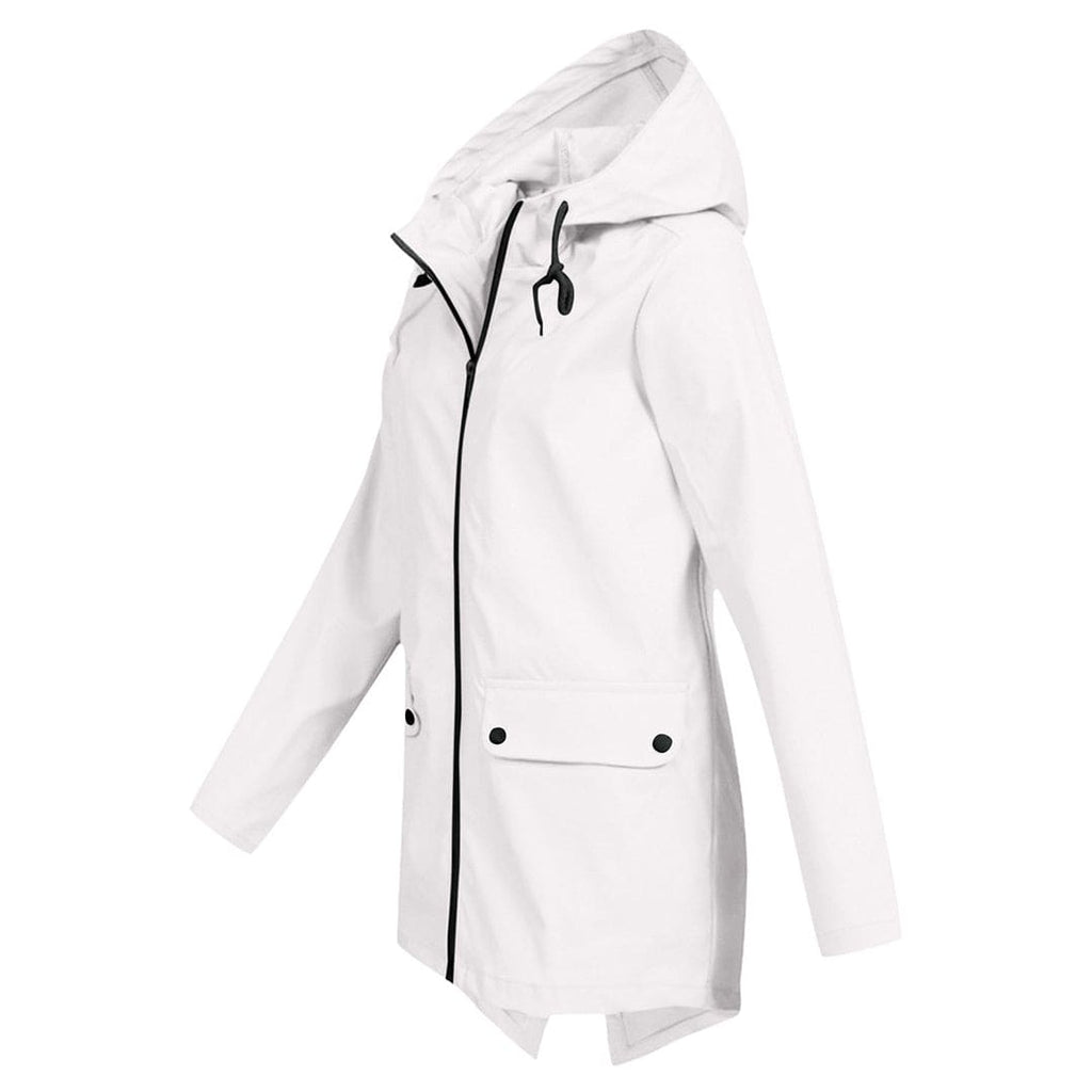 SUENTA Regenjacke Damen Kapuze Wasserdichte Leicht Atmungsaktiv - Winterjacke Damen