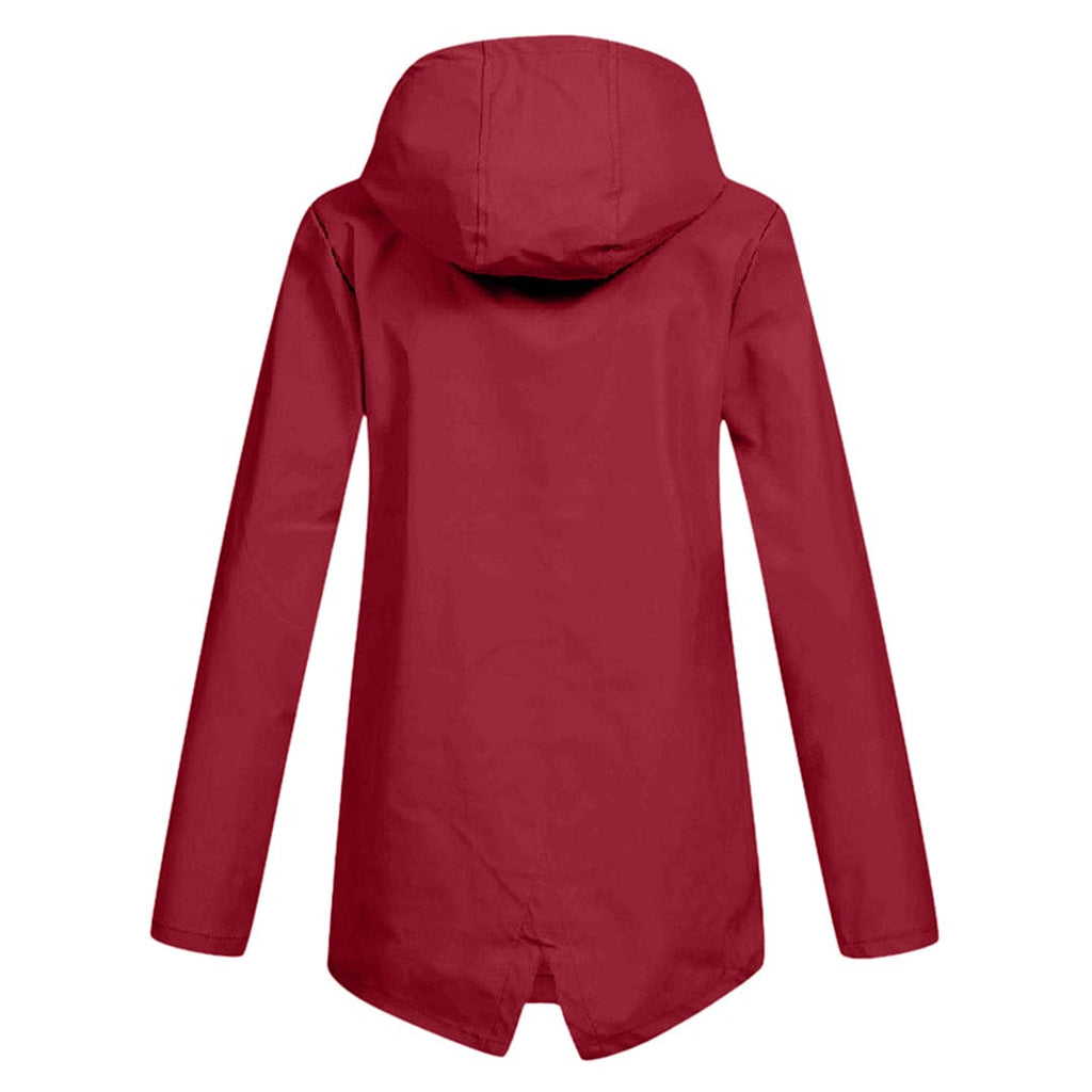SUENTA Regenjacke Damen Kapuze Wasserdichte Leicht Atmungsaktiv - Winterjacke Damen