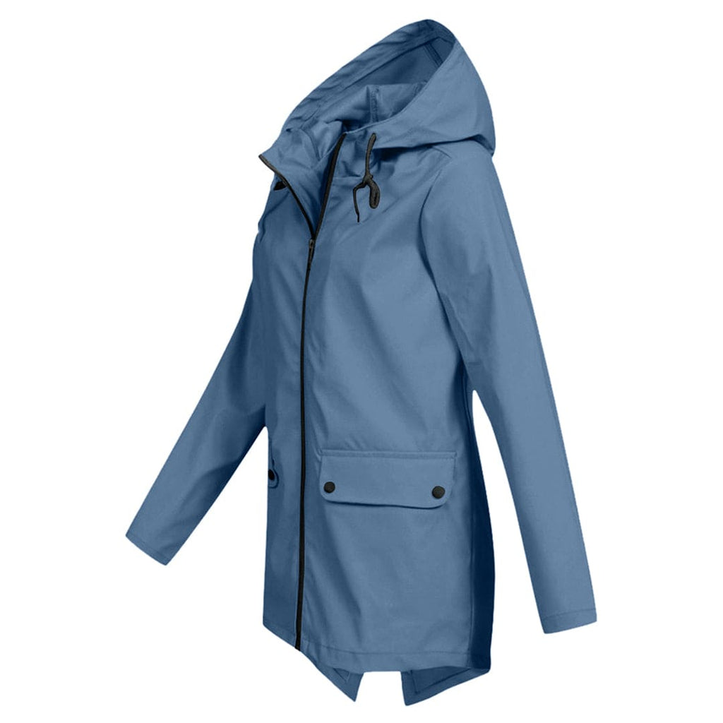 SUENTA Regenjacke Damen Kapuze Wasserdichte Leicht Atmungsaktiv - Winterjacke Damen