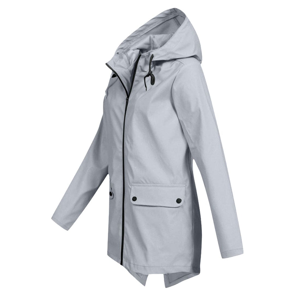SUENTA Regenjacke Damen Kapuze Wasserdichte Leicht Atmungsaktiv - Winterjacke Damen