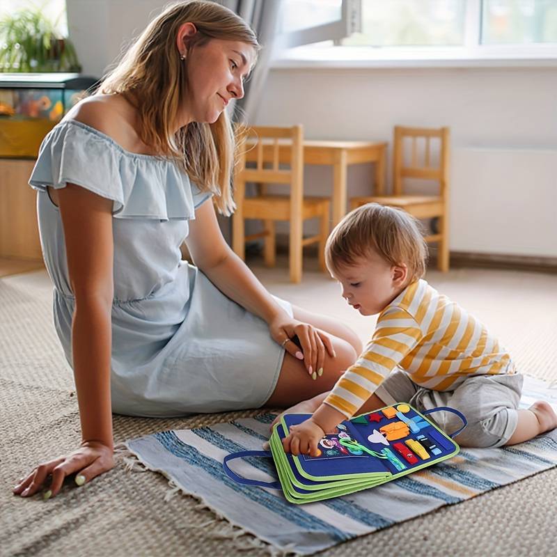 SUENTA Montessori-Aktivitätsbuch Feinmotorik Schnürsenkeln